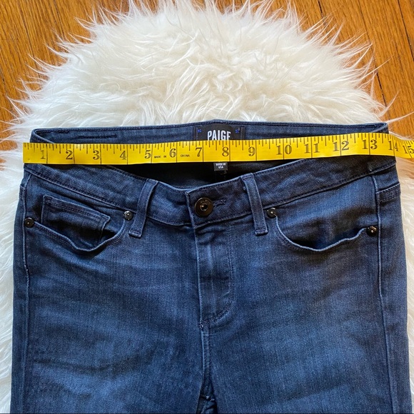 Paige | Verdugo Ankle Skinny Jeans | Dark Blue | Size 28 - Picture 5 of 11